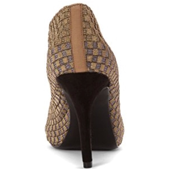 Woven Stretch Fabric Stiletto Heel Ankle Bootie - Picture 6 of 7